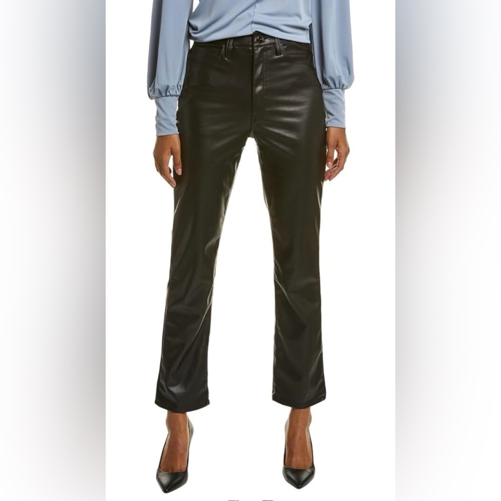 JOE’s Jeans Faux Leather Cropped Ankle Flare Bootcut Women Size 26 $218 MSRP NWT - Picture 1 of 9